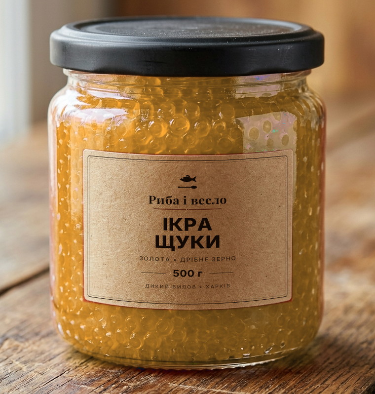 Банка ікри щуки «Риба і весло», 500 г